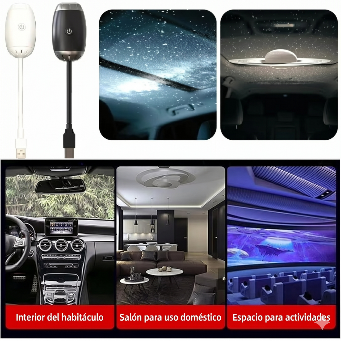 Galaxify™ - Luz Ambiental Portátil 360°